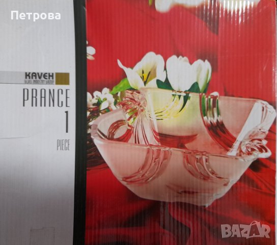 Стъклена купа за плодове, снимка 1