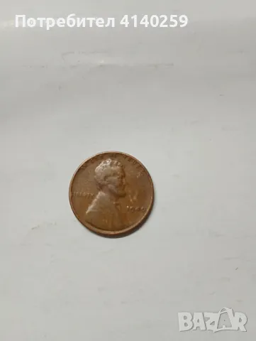 САЩ монета 1 цент 1940 г , снимка 1