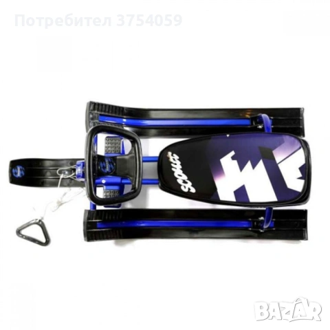 Зимна шейна с кормило, предни и задни ски и метална спирачка Mustang, снимка 7 - Други - 53076939