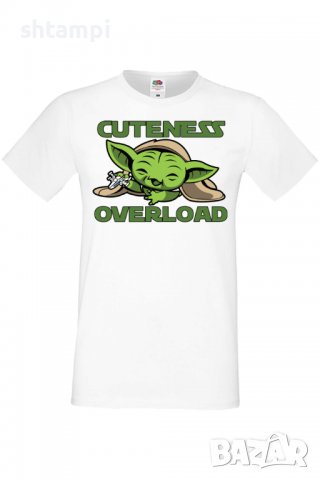 Мъжка тениска Star Wars baby yoda 2,Междузвездни войни,Филм,Изненада,Подарък,Повод,