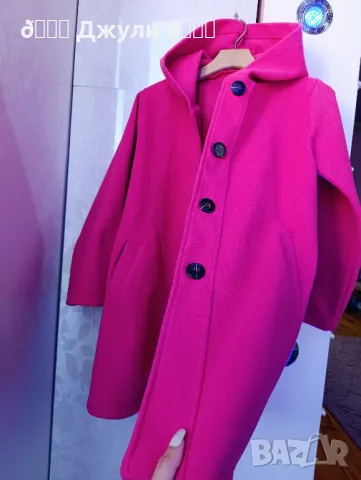 Модно дамско палто в цвят Фуксия 🩷, снимка 11 - Палта, манта - 48847547
