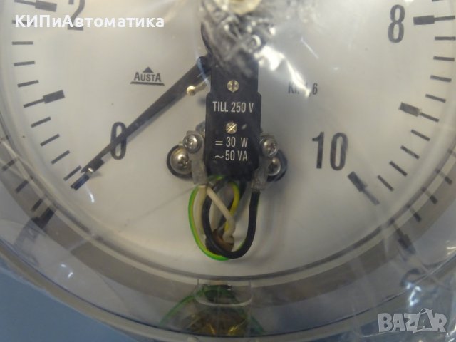 Ел. контактен Манометър AUSTA Ф160, 10 bar, снимка 3 - Резервни части за машини - 39374086