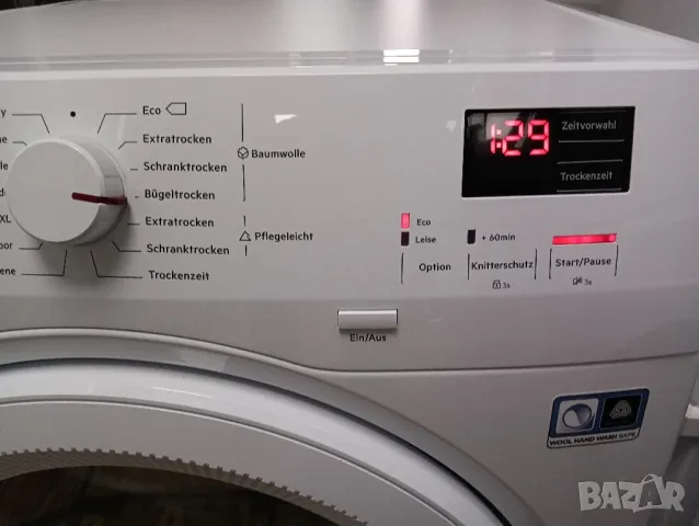 Чисто нова сушилня с термопомпа АЕГ Aeg Series 8000 A+++ 8кг 2 години гаранция!, снимка 7 - Сушилни - 49683199