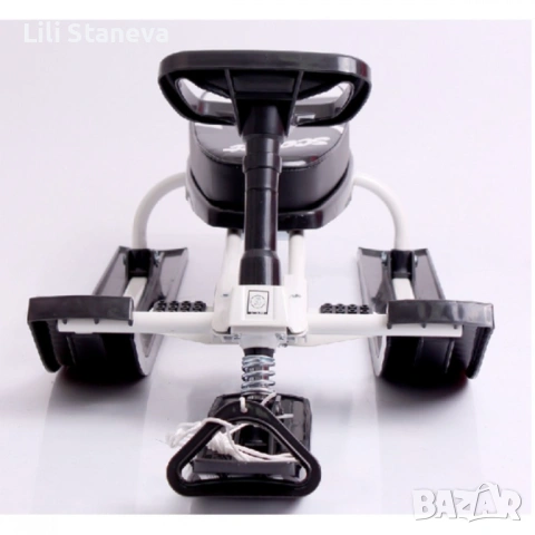 Зимна шейна с кормило, предни и задни ски и метална спирачка Mustang. , снимка 14 - Зимни спортове - 53057895