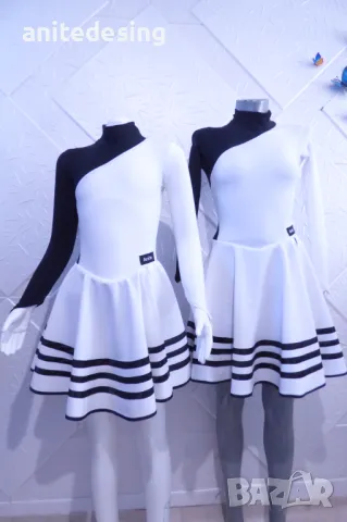 Черно бяла рокля за спортни танци, снимка 11 - Детски рокли и поли - 49060407