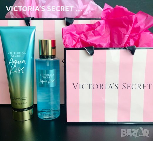 Victoria’s Secret Aqua Kiss, комплекти, парфюмни спрейове, лосиони, козметика, снимка 1 - Подаръци за жени - 29830977