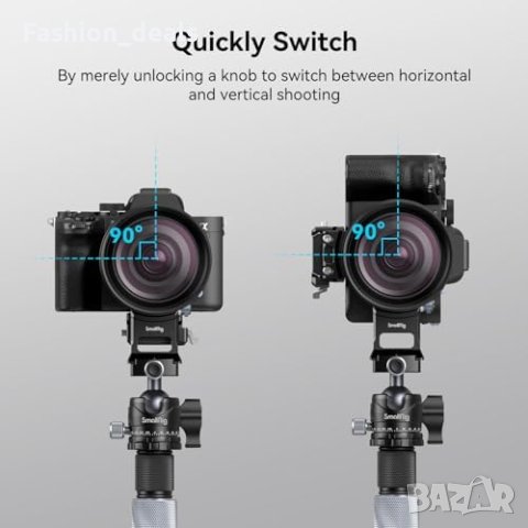 Нова SMALLRIG Въртяща се монтажна плоча за фотоапарат Sony Alpha, снимка 4 - Чанти, стативи, аксесоари - 42968438