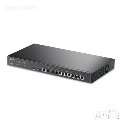 Кабелен Рутер TP-Link ER8411 Omada SDN До 10 WAN порта оптични и RJ45 WAN
