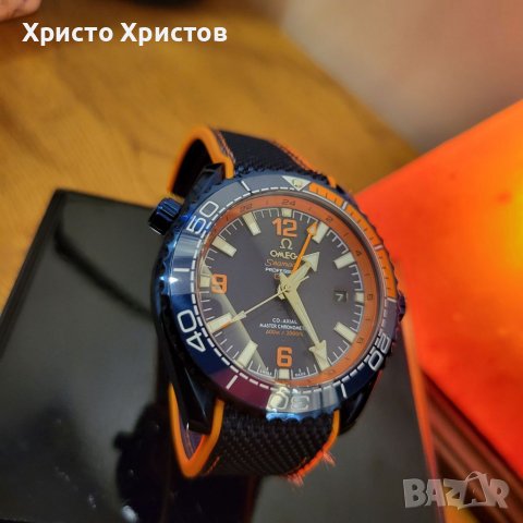 Мъжки луксозен часовник Omega Seamaster Planet Ocean  BIG BLUE , снимка 6 - Мъжки - 36610489