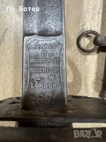 Стара английска бойна сабя, снимка 3 - Антикварни и старинни предмети - 52216794