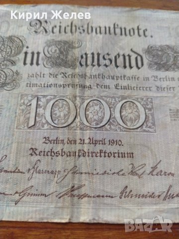 Райх банкнота - Германия - 1000 марки / 1910 година - 23699, снимка 4 - Нумизматика и бонистика - 33373422