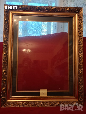 Орехова рамка за картина с дърворезба 3D- Виж описанието!, снимка 4 - Картини - 52282631