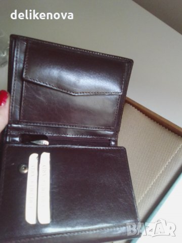 Andre. Италиански кожен портфейл с кутия, снимка 3 - Портфейли, портмонета - 33608674