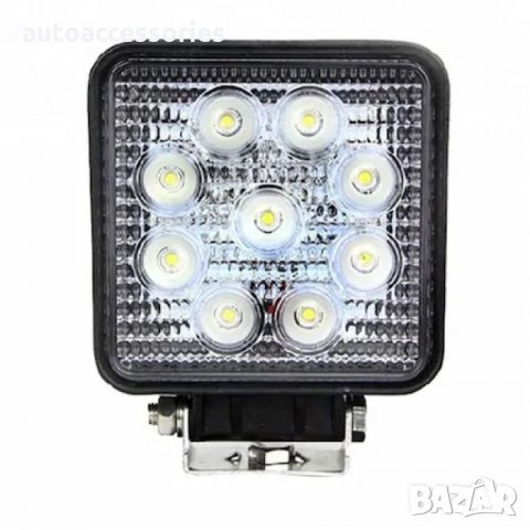 3000048977 Халоген диоден 12V 27W 9LED квадратен, снимка 2 - Аксесоари и консумативи - 32299124