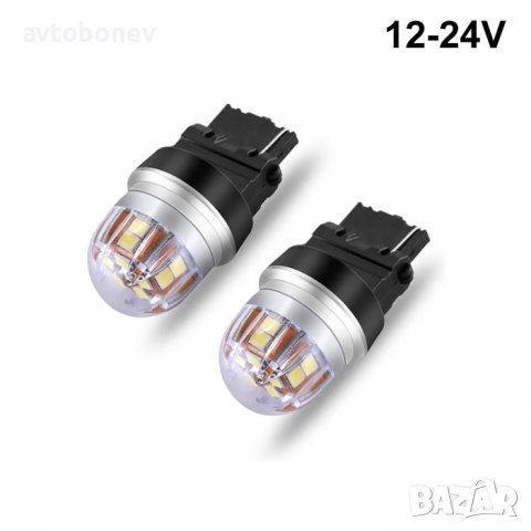 LED крушки PREMIUM с една светлина T20(W21W/W3X16D) к-т /2бр./, снимка 2 - Аксесоари и консумативи - 38746317