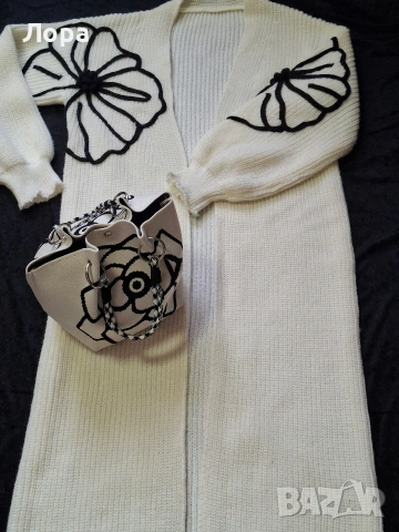 Дамска жилетка в комплект с чанта , снимка 3 - Жилетки - 53316954