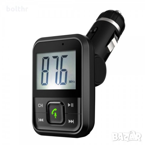 FM Трансмитер И Зарядно За Автомобил DIVA FMBT1502R, Bluetooth, USB, снимка 1