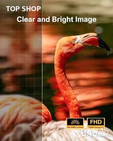 Нов ULTIMEA Apollo P10 Проектор - 1080P, 300 ANSI, Ниска Латентност, снимка 3 - Плейъри, домашно кино, прожектори - 49498254