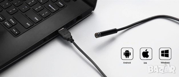 Висококачествен ендоскоп 5мм-1200р USB/C/WiFi, снимка 8 - Камери - 26873832