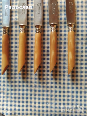 ножове и вилици Solingen стара изработка , снимка 11 - Прибори за хранене, готвене и сервиране - 51410878