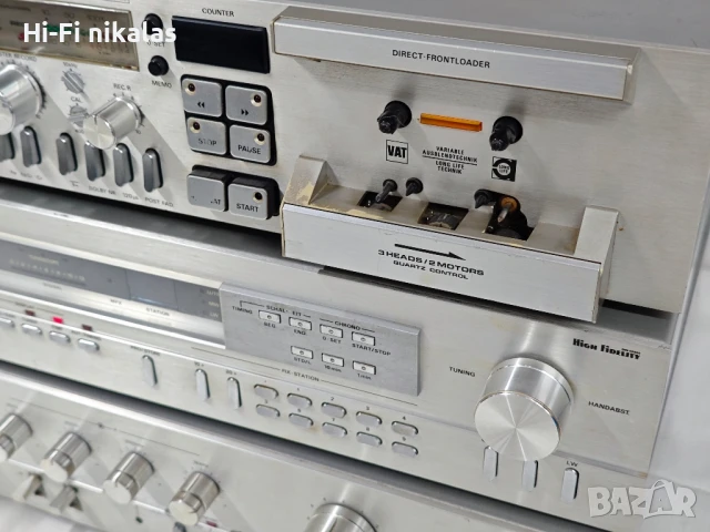  Hi-Fi сет FM тунер радио стерео касетъчен дек стерео пред усилвател GRUNDIG T 5000 CF 5500 XV 5000, снимка 5 - Ресийвъри, усилватели, смесителни пултове - 51049020