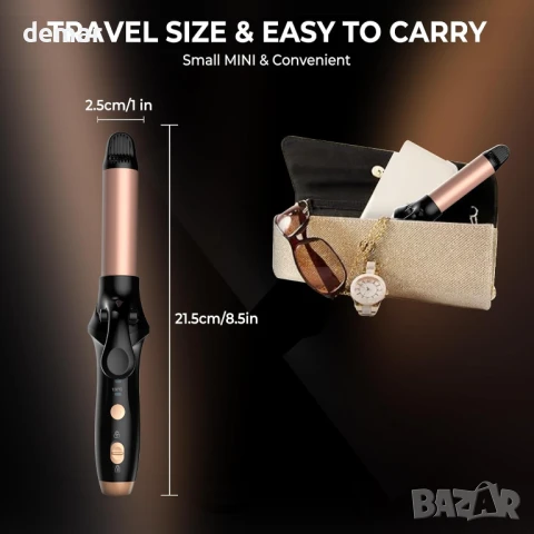 Atopskins USB мини маша, черна, 12L x 4W сантиметра, снимка 4 - Маши за коса - 45617648