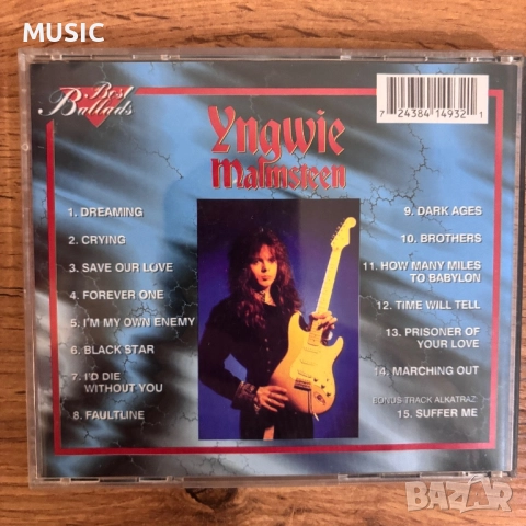 YNGWIE MALMSTEEN - BEST BALLADS, снимка 3 - CD дискове - 52879381