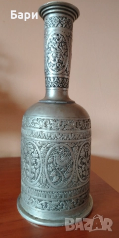 Стара сребърна красива основа за наргиле,ваза,шише...