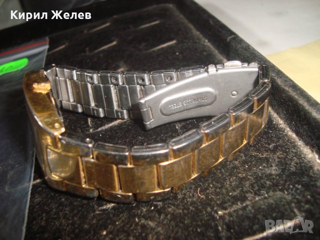 CASIO ОРИГИНАЛЕН ПОЗЛАТЕН ЯПОНСКИ ЧАСОВНИК РАБОТЕЩ с ОРИГИНАЛНАТА ВЕРИЖКА КАСИО и ЛУКС КУТИЯ 22351, снимка 18 - Мъжки - 32912112