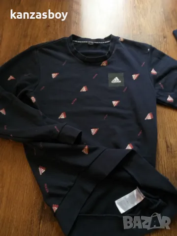 ADIDAS Must Haves Graphic Crew - страхотна мъжка блуза С, снимка 8 - Спортни дрехи, екипи - 48708542