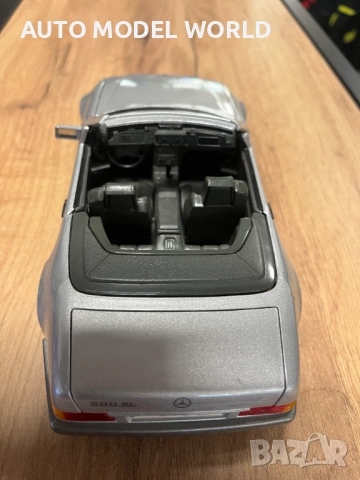 BBURAGO колекционерски модел MERCEDES SL500 ROADSTER 1992г. 1:18, снимка 6 - Колекции - 52793586