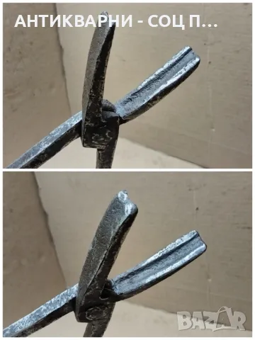 Стари Ковани Ковашки Клещи. , снимка 6 - Антикварни и старинни предмети - 47333785