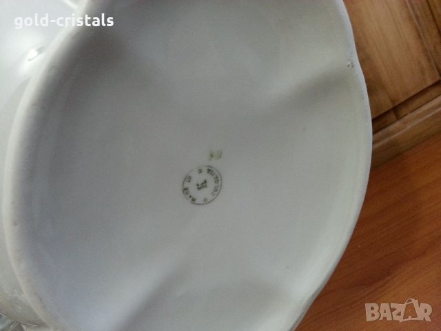 Стар български порцелан супник, снимка 7 - Антикварни и старинни предмети - 34949237