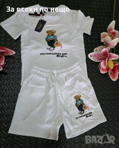 Polo Bear by Ralph Lauren Дамски Летен Комплект С Бродирано Лого👚🩳Дамски Къс Екип Код VL-90, снимка 3 - Спортни екипи - 50588393