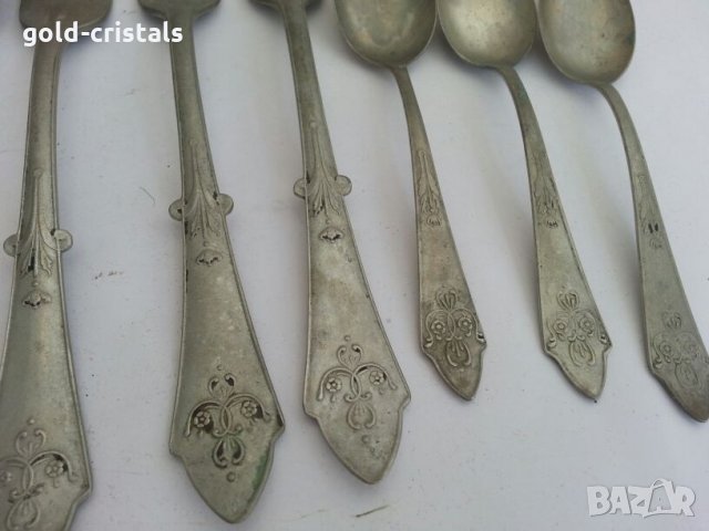  посребрени  прибори за хранене , снимка 3 - Антикварни и старинни предмети - 26676528