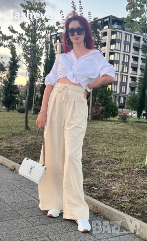 Дамски ленен панталон