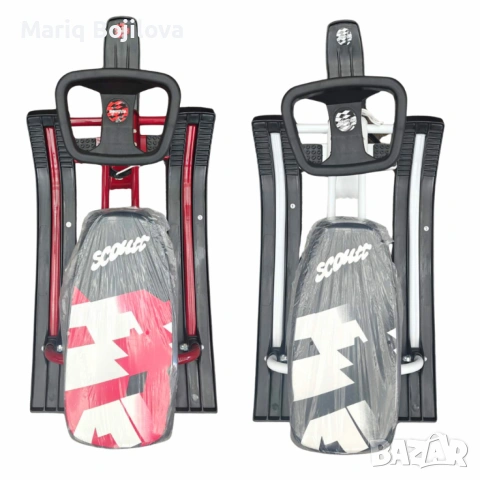 Зимна шейна с кормило, предни и задни ски и метална спирачка Mustang, снимка 17 - Други - 53051200