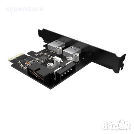 PCI-Express карта с Два USB U3.0 изхода Orico PME-4UI USB PCI-E Expansion Card, снимка 2 - Мрежови адаптери - 35540959