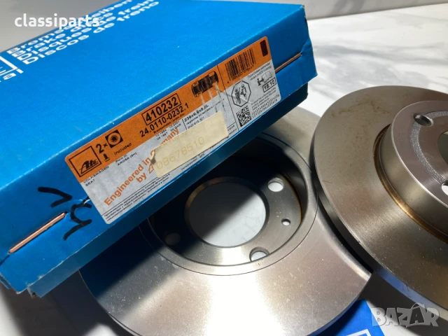 Спирачни дискове ATE за Сеат Ароза и Фолксваген Поло / SEAT Arosa, VW Polo, снимка 3 - Части - 50451321