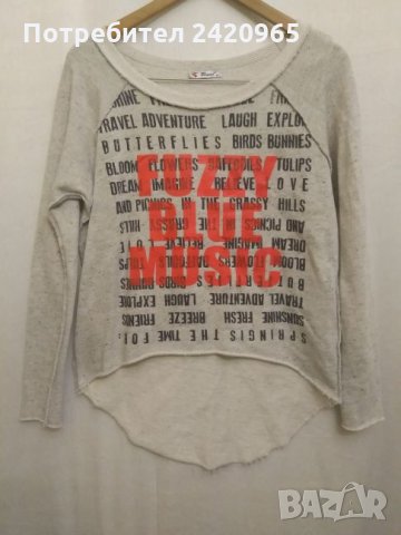 Асиметрична памучна блуза, снимка 1