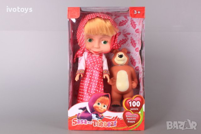 Детски комплект кукла и мече, снимка 5 - Кукли - 43255106