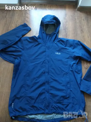 Rab Mens Downpour Jacket - Twilight - мъжко яке-мембрана 2ХЛ, снимка 6 - Якета - 49090644