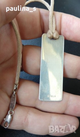Furla / Сребърно Марково колие тип чокър "FURLA" / проба 925 Italy , снимка 4 - Колиета, медальони, синджири - 38081338