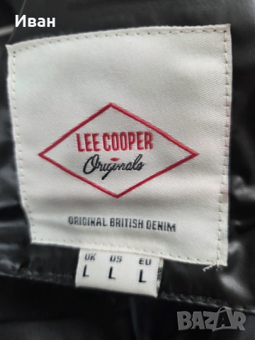 Мъжко яке с гъши пух Lee Cooper Down Jacket, Черен, Размер L, снимка 4 - Якета - 53592994
