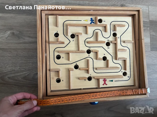 Голям двоен дървен лабиринт., снимка 3 - Образователни игри - 51180069