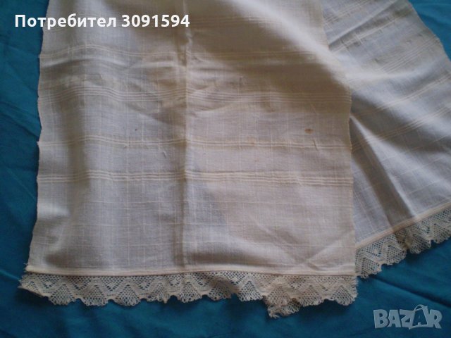 	19 век ръчно тъкана с плетена дантела  кърпа кенар, снимка 5 - Антикварни и старинни предмети - 34981780