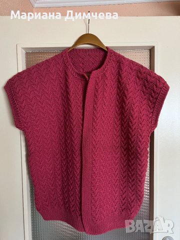 Ръчно изработени елеци от 100% вълна, снимка 2 - Елеци - 35235774