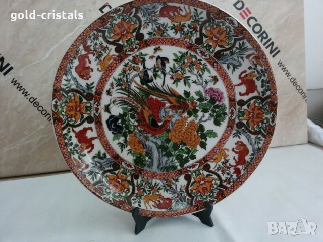 китайска порцеланова чиния ръчна изроботка, снимка 1 - Антикварни и старинни предмети - 26223816