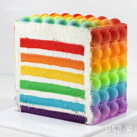 Поп ит попит pop it  popit пластмасов резец форма фондан тесто бисквитки, снимка 2 - Форми - 35341771