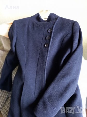 Палто дълго, тъмно синьо, Max Danieli, снимка 14 - Палта, манта - 32734820